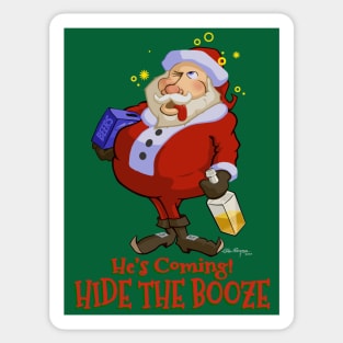 Santa's Hammered Sticker